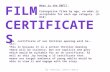 Film certificates-genice john-lewis