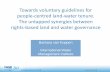 Towards Voluntary Guidelines for People-Centered Land-Water Tenure - The Untapped Synergies between Rights-Based Land and Water Governance
