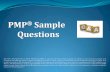 PMP Exam Sample Questions