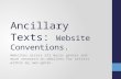 Ancillary Text Research: Website Homepage