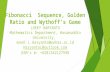 Fibonacci  Sequence, Golden Ratio and Wythoff's Game