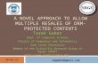 A novel approach to allow multiple resales of DRM protected contents - icces2013 -cairo-egypt- By Tarek Gaber