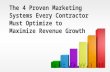 The Four Proven Marketing Systems Every Contractor Must Optimize to Maximize Revenue Growth