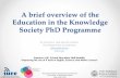 Phd Programme Presentation