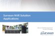 Surveon NVR Solution Applications