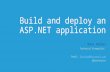 Build and deploy an ASP.NET applicaton