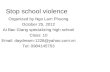 Stop school violence