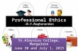 Professional ethics b.v.raghunandan