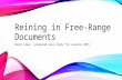Reining in free range documents-proposal