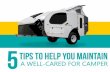 Five Tips to Help You Maintain a Well-Cared For Camper