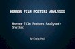 Horror film posters analysis