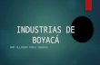 PRINCIPALES INDUSTRIAS DE BOYACA