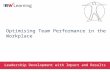 OPTIMISING TEAM PERFORMANCE IN THE WORKPLACE