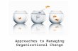 Approaches to managing organizational change -  Organizational Change and Development - Manu Melwin Joy