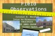 Field observations