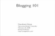 Blogging 101 Northern Voice 2008