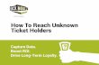 How to Reach Your Unknown Ticket Holders
