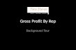 Gross profit by rep