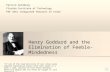 Henry goddard and the elimination of feeble mindedness