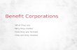 Benefit corps presentation without notes