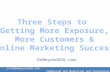 3 Steps to Online Marketing Success