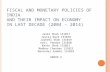 Analysis of Fiscal and Monetary Policy of India for last decade (2004-2014)