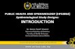 1. Introduction to epidemiological study designs