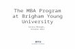 MBA Brigham Young University