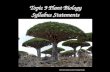 9 plant biology syllabus statements