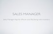 Sales Manager App for iPhone and iPad
