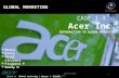Acer - Global Marketing Study Case