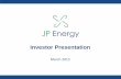 Jpep march investor presentation