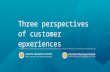 Three perspectives of customer experience