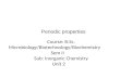 B.sc(microbiology and biotechnology and biochemistry) ii inorganic chemistry unit 2 periodic properties