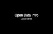 Open Data Intro