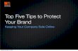 Top Five Security Tips for Brands