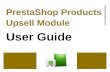 PrestaShop Upsell Module for PrestaShop - User Guide