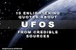 10 Enlightening Quotes About UFOs from Credible Sources