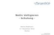 NeOn Schulung - Online Nennen - PSVWE Vechta 2012