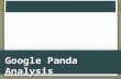 Google panda analysis