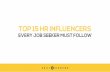 Top HR Influencers on Twitter