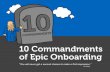 10 Commandments of Epic Onboarding