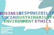Business ethics, social responsibility and environment stability