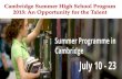 Cambridge summer high school program 2015 an opportunity for the talent