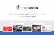 Post Sticker - smart apps examples