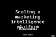 Scaling a marketing intelligence platform - Aleph.bet event #scaling