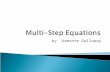 Power point on multi step equations