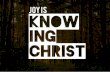 Knowing christ