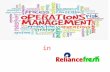 Operations management in reliance fresh