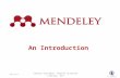 Mendeley 08 04-2015